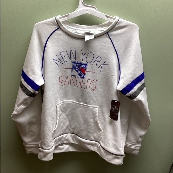 NHL Tops - Brand New NHL New York Rangers Women’s Long Sleeve Fleece Crew Sweatshirt
